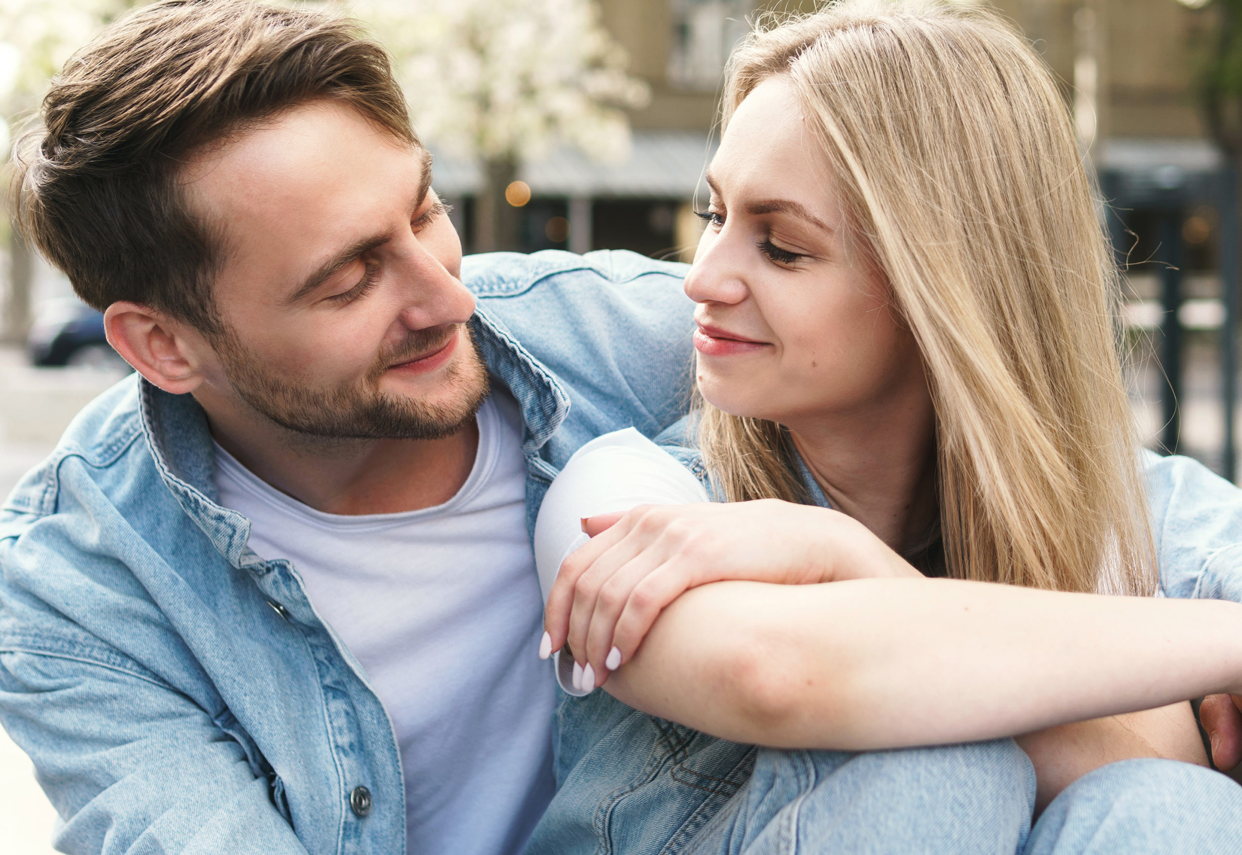 Young and sensual couple during